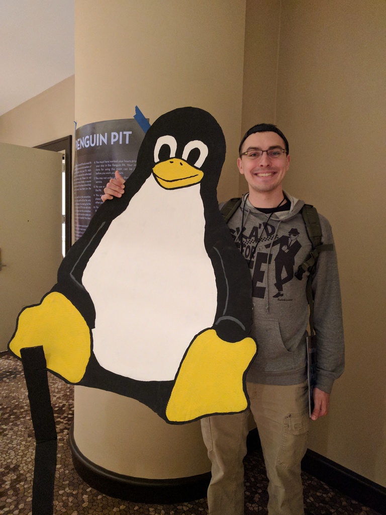 Hanging out with Tux